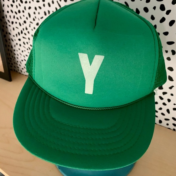 Vintage Green Letter Y Hat 💲10 SALE 🏷 - Picture 6 of 8
